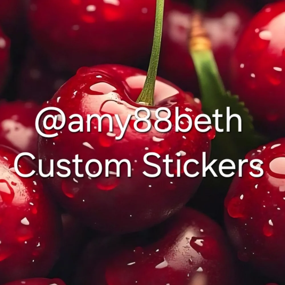 @amy88beth Cherry Themed Custom Stickers